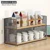 Estante de almacenamiento de escritorio, estante para bocadillos en mesa de comedor, estante para tazas en sala de estar, estante de almacenamiento de tazas multicapa para encimera de cocina para especias