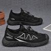 Zapatos de Protección Laboral para Hombre Verano Nuevo Zapatos de Malla Hueca Transpirable para Hombre Antideslizantes Resistentes al Desgaste Zapatos Deportivos Casuales para Trabajo Tenis