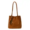 Bolso de Axila de Gran Capacidad de Gama Alta para Mujer 2025 Principios de Otoño Nuevo Estilo Coreano Versátil Mate Bolso de Hombro Tote para Viajes
