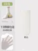 Calcetines Finos de Primavera y Otoño para Mujer con Borde Enrollado, Calcetines Postparto, Antibacterianos, Resistentes al Olor, Sin Costuras, Calcetines Blancos de Media Pantorrilla para Otoño e Invierno