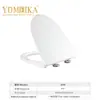 Tapa de asiento de inodoro de material PP al por mayor de fábrica para uso doméstico, universal, engrosada, de descenso lento, tapa de asiento de inodoro silenciosa, Meijia Sanitary Ware 005