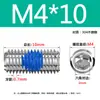 Adhesivo Azul Antiaflojamiento Acero Inoxidable 304 Tornillo de Fijación Hexagonal de Vaso M2-M8