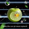 Colgantes de coche de acrílico creativo de pez dorado, manzana, para aromaterapia, estándar