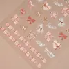 Redanco5D Repujado Popular Dibujos Animados Pegatina para Uñas Pequeño Lazo Fragante Pegatina Estéreo para Uñas He1436