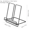 Soporte para Tableta Estante de Exhibición Estante de Almacenamiento de Escritorio Estante para Revistas y Libros de Cocina Estantería Plegable de Hierro para Escritorio