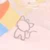 Pingente de gato com cor oca joias fofas e doces acessórios materiais DIY feitos à mão fabricantes atacado