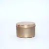 Pote de Vela Clássico de Lata Spot 4 oz Pote de Vela de Aromaterapia Pote de Folha de Flandres Acompanhante Pote para Embalagem de Alimentos Pote Redondo
