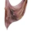 Bufanda de Algodón Tie-Dye Serie Acuarela Color Degradado Bufanda Larga Pañuelo Turco Estampado Estilo Étnico