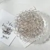 Cuentas redondas de cristal sintético de 8 mm, cuentas sueltas de cristal blanco, cuentas de vidrio de alta transparencia, materiales para abalorios de pulseras hechas a mano DIY