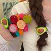 Corea del Sur Dongdaemun Lindo Anillo para el Cabello de Frutas Combinable Primavera y Verano Diadema Colorida de Alta Elasticidad Anillo Toalla para el Cabello Accesorios para el Cabello