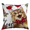 Nueva Funda de Almohada de San Valentín de Amazon Decoración para Sofá de Sala de Estar Cojín para Dormitorio Funda de Almohada Estampada