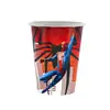 Super-herói Homem-Aranha Vermelho Festa Menino Decoração de Aniversário Louça Prato de Papel Copo de Papel Bandeira Balão Conjunto