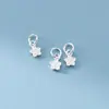Plata de ley 925, colgante de estrella de cinco puntas de plata tailandesa estilo antiguo, charm para pulsera DIY, material y accesorios de tejido de cordón hechos a mano, S1234