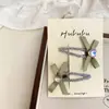 Novo Laço de Fita com Strass Doce Clipe de Cabelo Lateral para Crianças Presilha Lateral Presilha para Franja