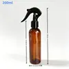 Frascos spray de PET marrom de 500ml, frascos reutilizáveis, frascos spray tipo pump, para embalagens de produtos cosméticos e de limpeza, frascos vazios, atacado