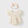 Ropa de bebé mameluco para bebé niña un mes de edad 100 días mameluco ropa para bebé recién nacido verano vaina delgada