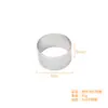 Molde Redondo de Acero Inoxidable 430 con una Altura de 3.5 Cm, Molde Perforado para Tarta Francesa, Aro para Mousse de Frutas, Molde para Galletas