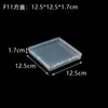 Caja de embalaje de plástico transfronteriza de 1.5 cm, caja cuadrada de plástico PP para piezas de joyería, caja plana de Amazon, caja de almacenamiento rectangular transparente