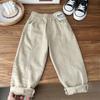 Ropa Infantil Estilo Coreano Primavera 2026 Niños Pantalones Largos Casuales Elásticos Lisos Simples Venta al por Mayor