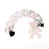 Zuecos de estilo lujoso transfronterizos, con pedrería brillante, adornos de flor de perla y cadena en forma de corazón, accesorios de hebilla de metal desmontables para zapatos