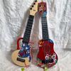 Ukulele pintado para crianças guitarra pequena pode tocar simulação meninos e meninas Bebê instrumentos musicais piano brinquedos foto atacado