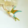 Nuevo Broche de Golondrina Esmaltado Pintura al Óleo Multicolor Más Vendido para Hombres y Mujeres, Broche Versátil de Animal Pájaro, Pin para Accesorios de Suéter