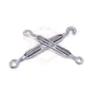Tensor de Cable de Acero de Cuerpo Abierto, Cesta de Alambre de Cuerpo Abierto Galvanizada, Tensor de Cable de Acero, Tirador de Tornillo de Cuerpo Abierto, Hebilla Espiral, Especial para Sitios de Construcción