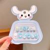 Sanrio Fingers Unhas infantis não tóxicas Meninas Cute Baby Kolomi Meruti Nail Art Adesivo de desenho animado