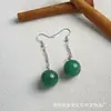 Pendientes de Cristal de Jade Redondos de 16 mm para Amazon Transfronterizo Diseño de Nicho Pendientes de Pareja Fabricante Venta al por Mayor