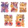 Bolsa de Flores Secas para Manualidades con Flores en Relieve, Marcapáginas de Flores en Relieve, Bolsa de Flores en Relieve, Material para Pintura en Relieve, Pegamento para Flores Reales, Hojas Secas