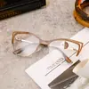 Gafas de Moda Nuevas con Montura Metálica Hueca, Anti Luz Azul y Fotocromáticas, Montura de Gafas de Alta Gama de Moda para Mujeres Ins Europeas y Americanas