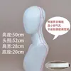 Cabeza de Maniquí Modelo Peluca Estilo Antiguo, Cabeza de Maniquí de Medio Cuerpo con Hombros, Modelo de Cabeza para Pelucas para Cosplay, Modelo de Cabeza para Exhibición de Disfraces de Animales de Cabello Falso