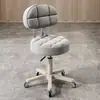 Taburete de Belleza, Taburete Giratorio Ajustable para Salón de Belleza, Taburete de Peluquería, Taburete Redondo para Barbería, Silla Redonda para Maquillaje en Casa