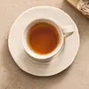 Juego de taza y platillo para café pintado a mano, taza de cerámica de alta estética, taza de oficina, exquisita taza de nicho para latte, taza de té floral