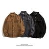 Jaqueta Camisa de Veludo Cotelê Americana Masculina Primavera Solta Versátil Roupas 2022 Nova Moda Casal Tops Jaqueta