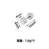Aretes de Acero de Titanio con Mancuerna de Patrón Elegante y a la Moda de Estilo Coreano para Hombre Nicho Simple Amazon Wish Set de Aretes Transfronterizos