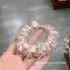Versátil y a la moda, con encaje de pedrería estilo coreano para el pelo, Diadema de satén de color liso, duradera y exquisita, Anillo elegante para el pelo para mujer