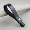 Chaveiro de Couro Genuíno Artesanal para Carro Chaveiro Simples Couro Crazy Horse Pingente para Copo d'Água Presente Atacado Personalizado Tira de Couro de Vaca