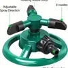 Aspersor de Plástico con Base Redonda, Rotación Automática de 360 Grados, Aspersor de Tres Púas para Riego de Césped, Herramienta de Enfriamiento para Balcón
