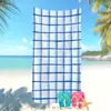 Toalla de Playa Azul Minimalista Artística Más Vendida en Amazon Transfronterizo Toalla de Baño con Estampado Creativo de Bikini