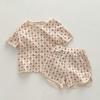 Pijama infantil ropa de casa infantil danesa pijama para niñas verano clase a algodón puro traje de bebé de manga corta