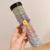 Cuerda de Pelo de Oso para Mujer Banda de Goma Elástica y Duradera para Atar la Cabeza Anillo para Atar el Cabello Banda de Goma para Cola de Caballo Alta Adorno para la Cabeza