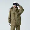 Chaqueta de Invierno con Capucha 3 en 1 para Mujer, Gruesa para Esquí, Impermeable, Cortavientos, Abrigo de Montañismo para Hombre