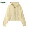 Chaqueta con cremallera de nuevo estilo para mujer de primavera y otoño, cárdigan sudadera de forro polar liso de talla grande, venta al por mayor con impresión de logotipo