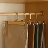 Perchas para Pantalones de Adulto, Perchas para Faldas, Soportes para Pantalones de Madera Maciza, Antideslizantes, Sin Marcas, Perchas Fuertes para Ropa, Pinzas de Madera para Pantalones al por Mayor