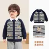 Ropa infantil Kaka Panda, chaqueta cárdigan infantil, prendas de punto para niños, atuendo de otoño, top de otoño para niñas, estilo primavera y otoño para bebé