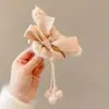 Presilha de cabelo de pelúcia de alta qualidade para outono e inverno para mulheres, versátil e fofa, presilha de tubarão para a parte de trás da cabeça, novo estilo coreano 2026, presilha de garra