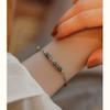 Corda de Mão Ágata de Grama Aquática Cor de Uva Jade Dongling Pulseira Natural Design de Nicho Banhado a Ouro 14k Pulseira Empilhável de Luxo Leve