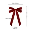 Decoraciones Navideñas Personalizadas, Cintas de Terciopelo Flocado, Coronas Navideñas, Decoraciones para Árbol de Navidad, Adornos Colgantes, Lazos