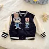Outono de 2026 Novidades Meninas Estilo Coreano Algodão Estilo Coreano Casual Coelho Policial Infanto Juvenil Jaqueta Baseball Roupa Externa Primavera e Outono